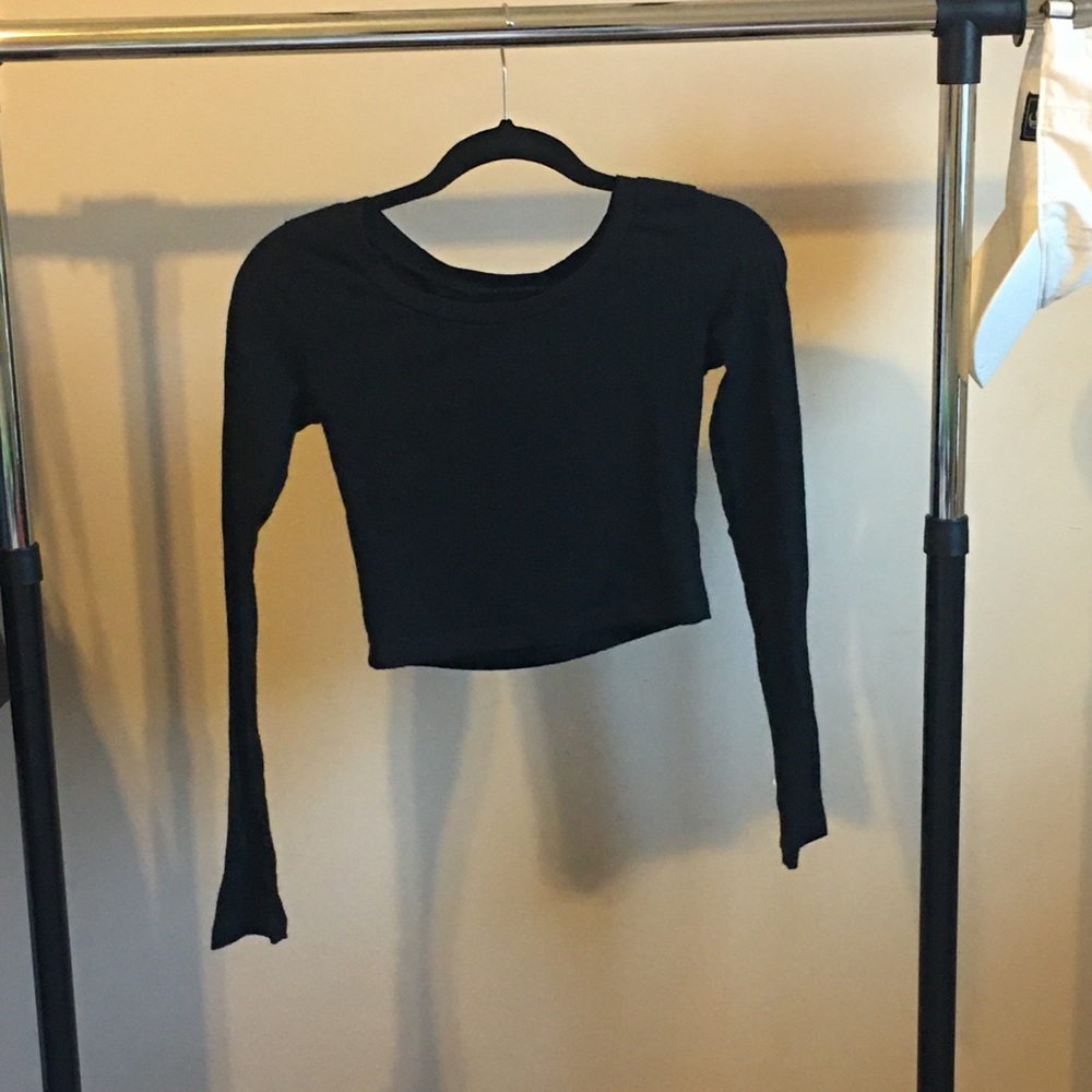 Black fitted blouse